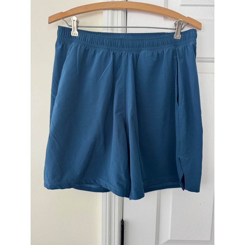 Brooks Running Shorts Men's Size Medium Blue Athletic‎ Gym Workout Performance